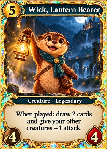 Wick, Lantern Bearer card
